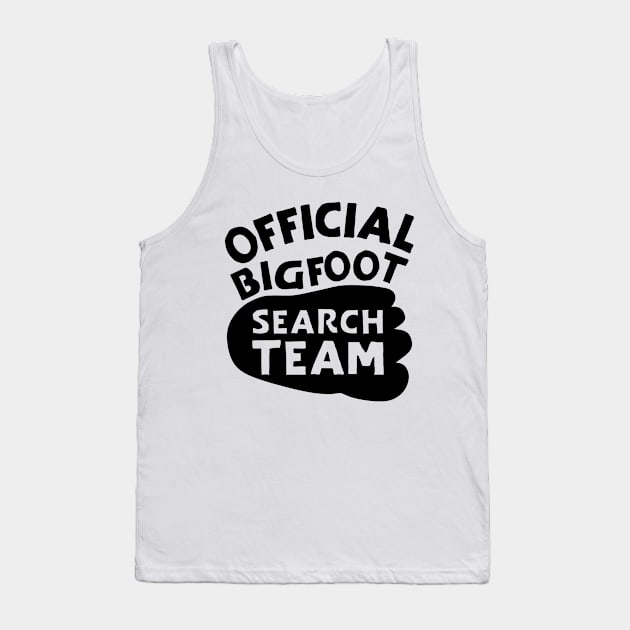 Official Bigfoot Search Team Tank Top by colorsplash